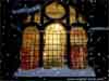 3D Christmas Card: Snowy Windows with Snow Effect