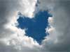 Love cards, the clouds move into love position